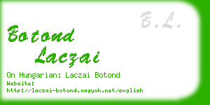 botond laczai business card
